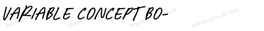 Variable Concept Bo字体转换